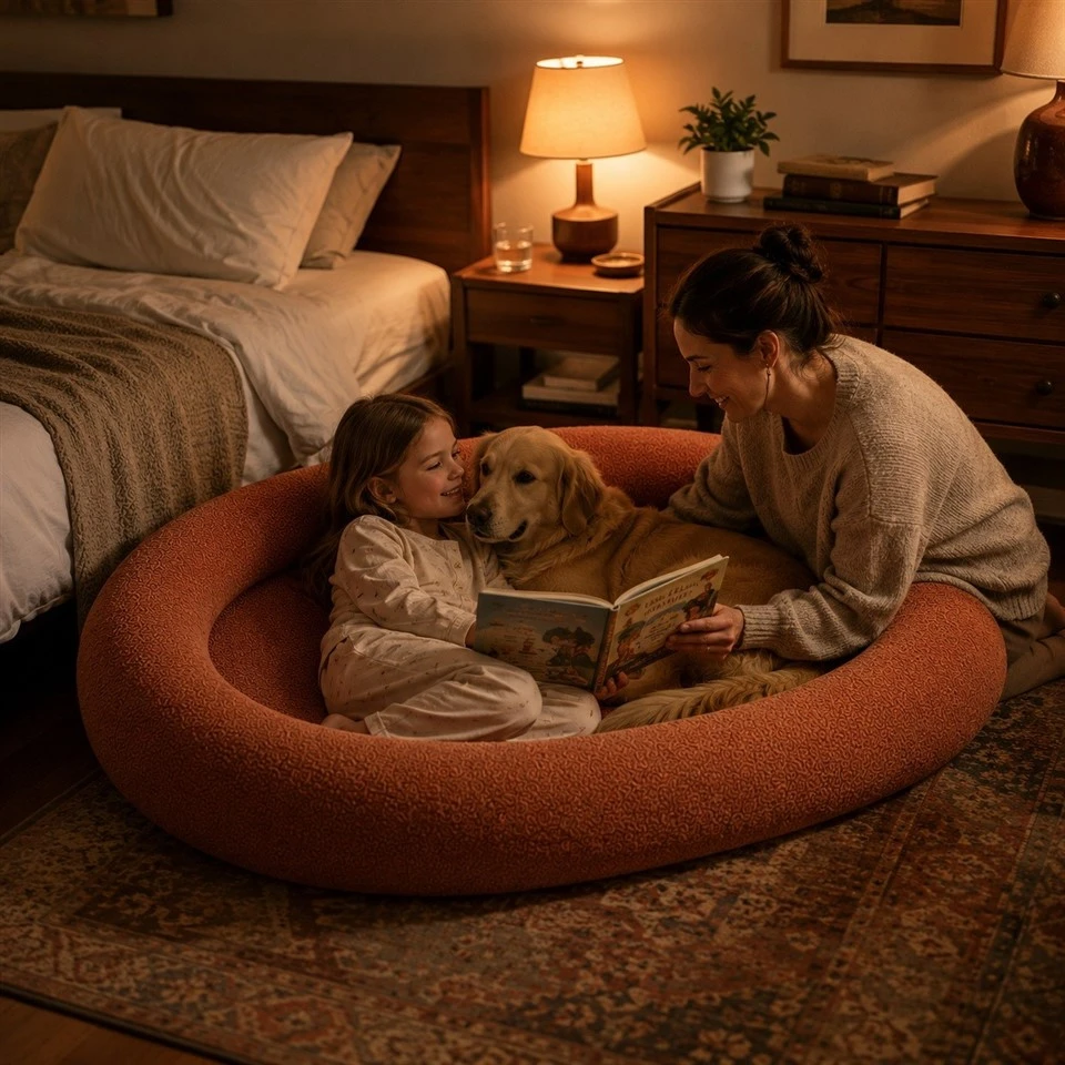 Orthopedic Bolster Dog Bed For Joint Relief high quality