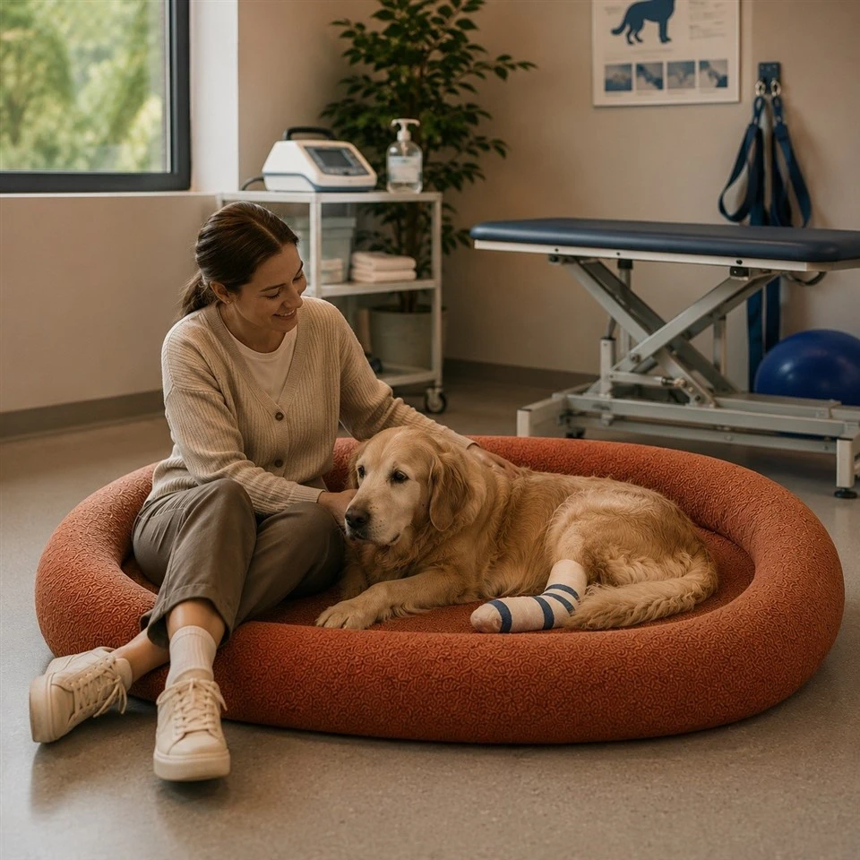 Orthopedic Bolster Dog Bed For Joint Relief high quality